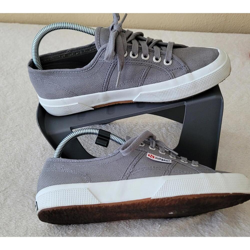 Superga 2750 COTU Classic Sneaker Grey Textile Womens Size 8 W. S000010.